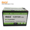 Factory Price 12.8V/12V 12ah LiFePO4 Battery Pack Rechargeable with BMS High Quality Long Cycle for Solar Energy System Household Appliance