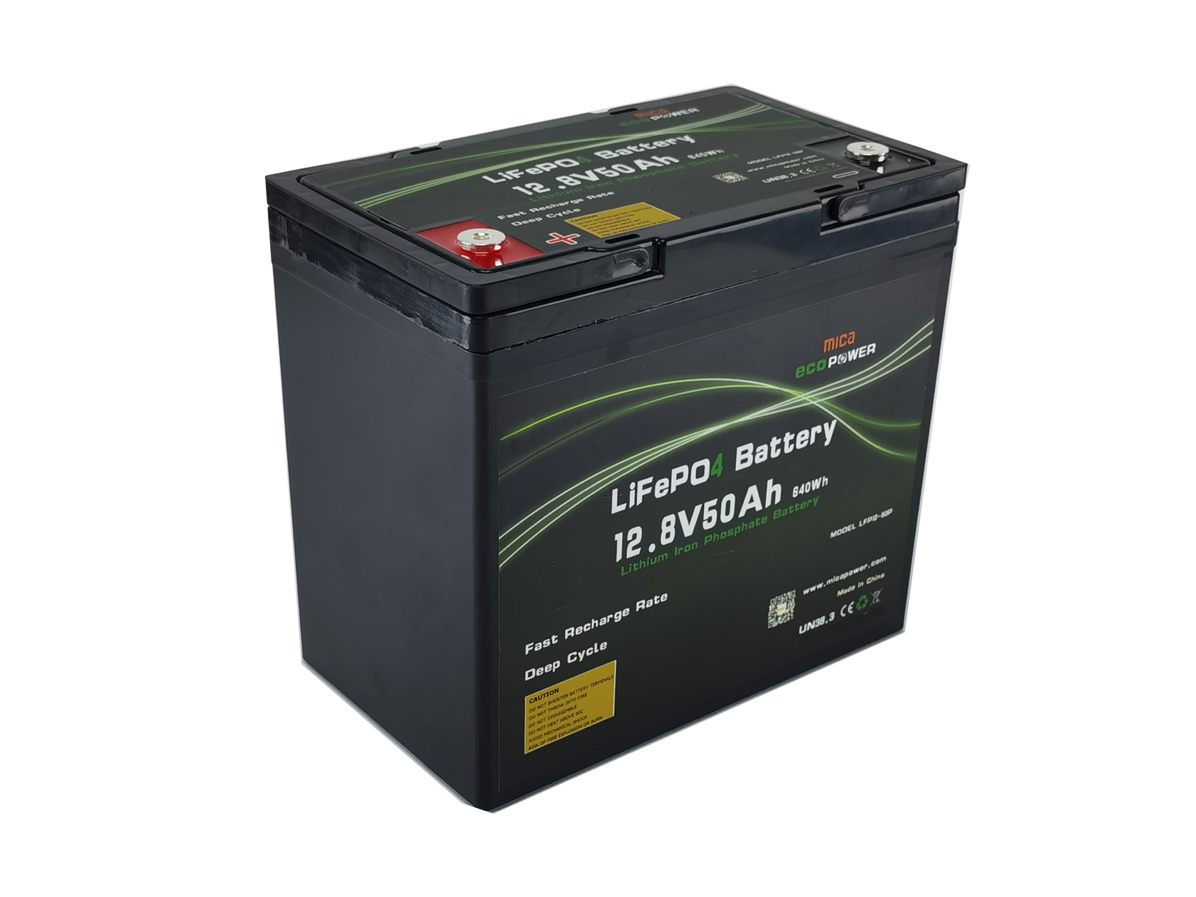Mica 12V LiFePO4 50ah/100ah/150ah/200ah Lithium Iron Phosphate Battery Pack Deep Cycles for Solar Power Supply