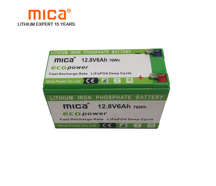 OEM/ODM Available Factory Price Lithium Li Ion Deep Cycle 12/12.8V LiFePO4 6ah Battery Pack for RV/Solar