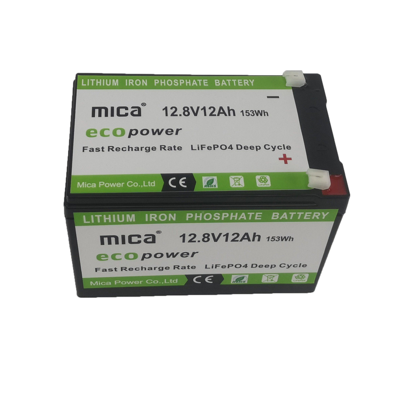 12V/12.8V 12ah 154wh Lithium Iron Phosphate Battery 4-Cell LiFePO4 Battery Pack