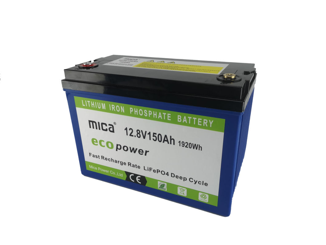 Mica 15 Years History Factory 12/12.8 Voltage 150ah Capacity Lithium Ion Battery LiFePO4 LFP Battery Pack with Deep Cycle