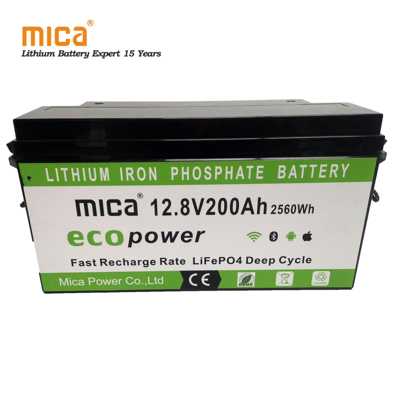 12V 200ah 2.56kwh Lithium Iron Phosphate Solar Battery Pack for PV Energy Storage System Ess