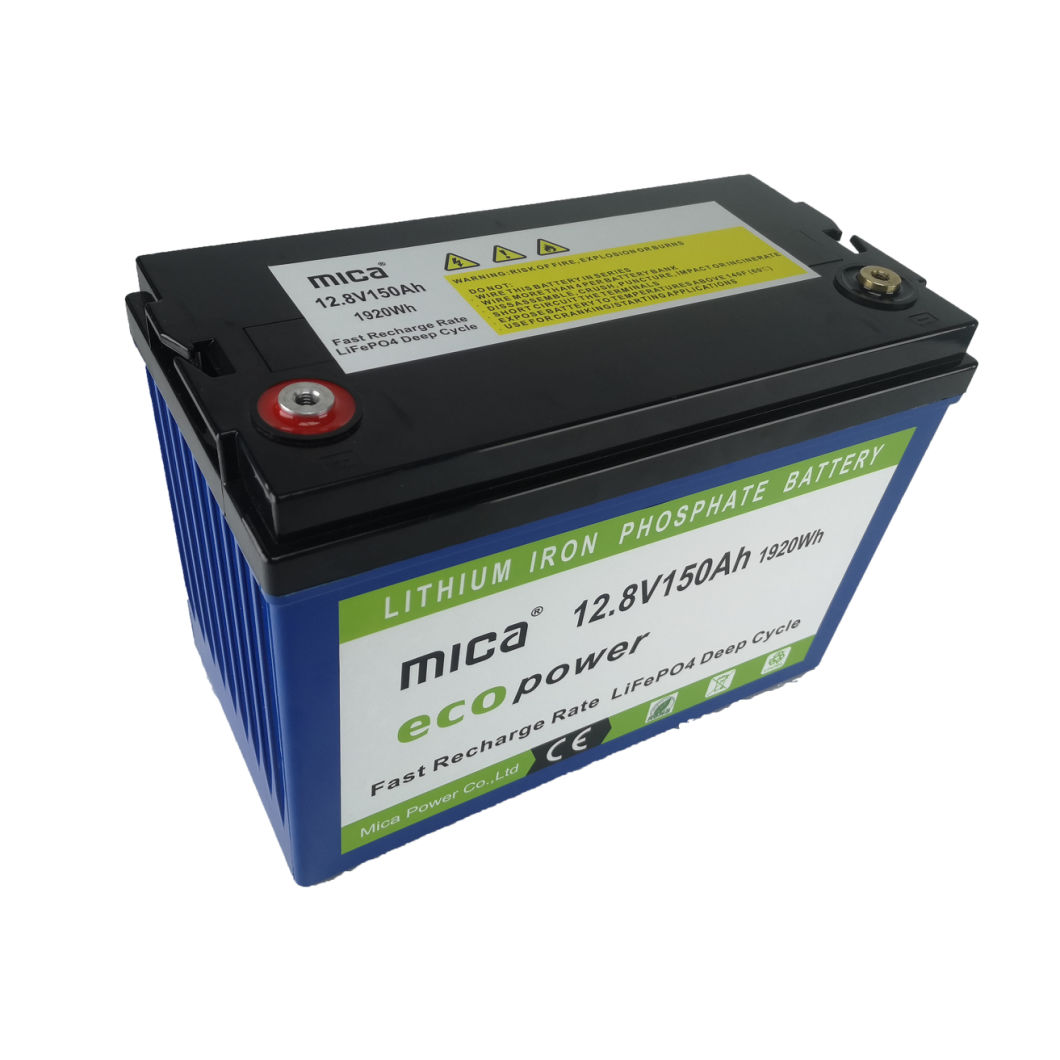 Factory Directly Supply 12V 150ah LiFePO4 Battery Rechargeable Lithium Battery Deep Cycle for Solar Energy System Solar Street Light RV PV System