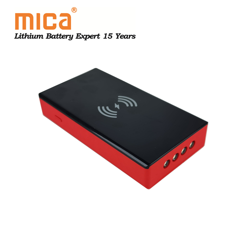 Mica 20000mAh 500A Portable Multi-Function Power Bank 12V Car Jump Starter with Wireless Charging USB