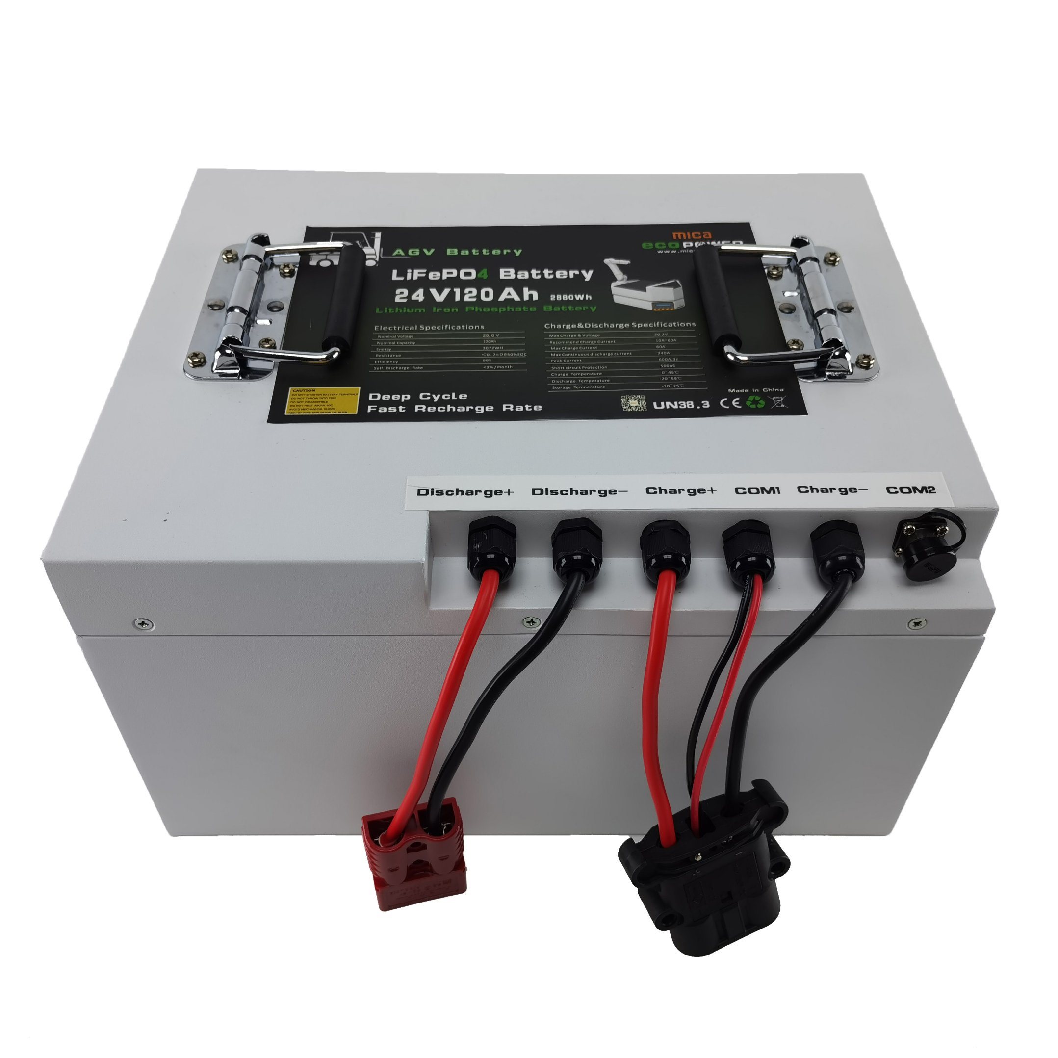 5 Year Warranty CE Un38.3 Deep Cycle Long Life LiFePO4 Battery Pack 24V 200ah Agv Forklift Lithium Battery Pack