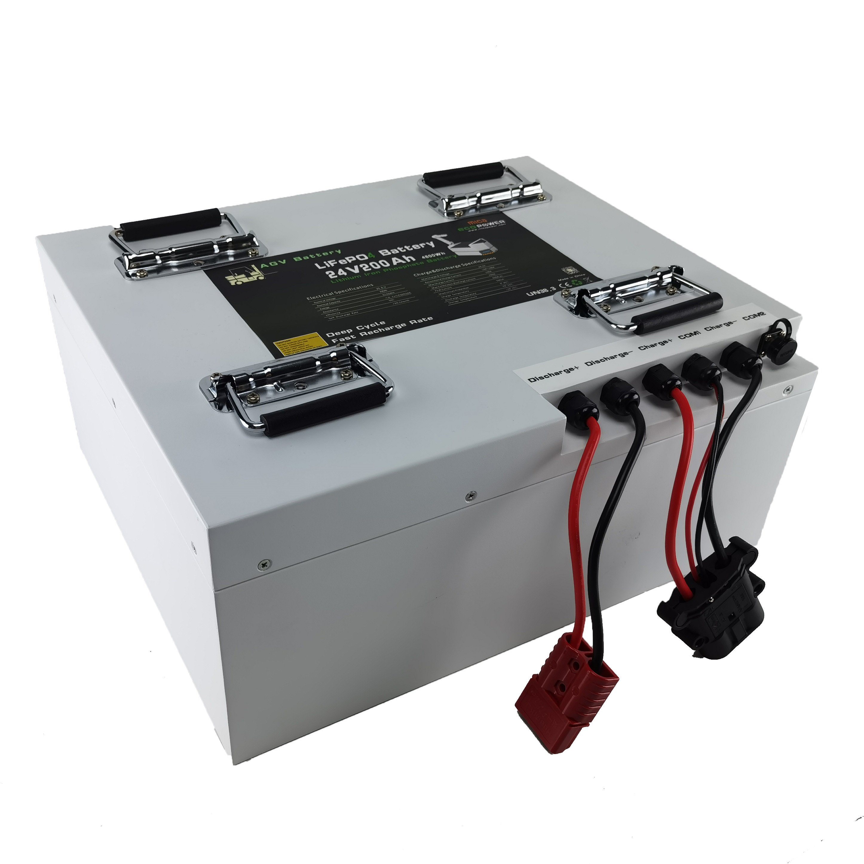 5 Year Warranty CE Un38.3 Deep Cycle Long Life LiFePO4 Battery Pack 24V 200ah Agv Forklift Lithium Battery Pack