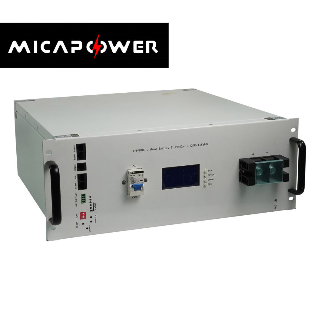 LiFePO4 Battery 48V 100ah 69kg Deep Cycle for Solar Energy System with CE /Un38.3/ IEC62133/MSDS Batterie De Solar