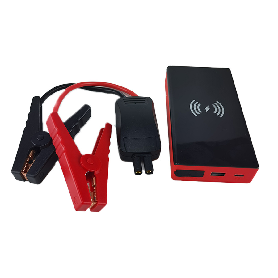 Factory Supply OEM 12V Multi-Function Mini Jump Starter with USB Charger with Wireless Charger