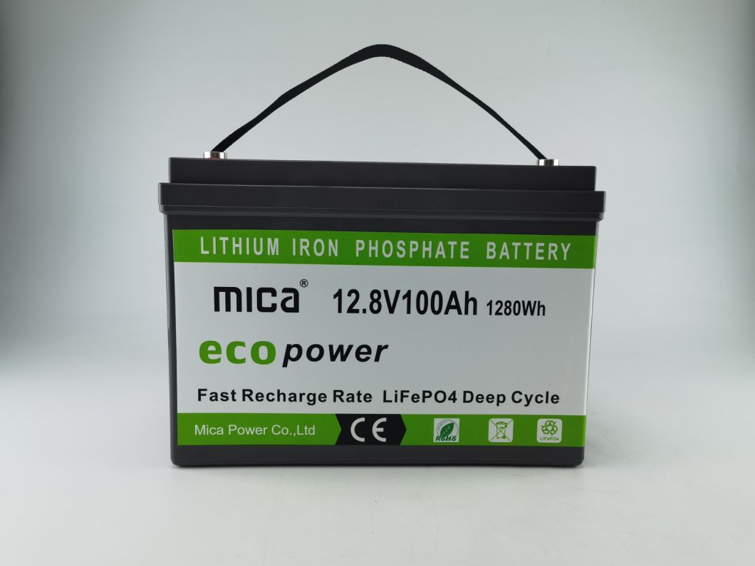 Grade a 3.2V Cell Deep Cycle 12V LiFePO4 100ah Lithium Battery Solar Battery for Solar Energy System RV PV Golf Cart Marine Boat