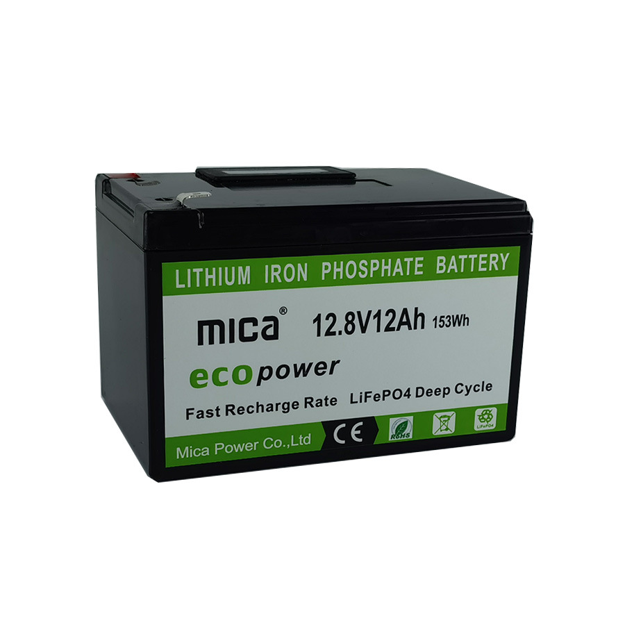 Factory Directly Supply Battery 12V 12ah LiFePO4 Lithium Battery with LED for Solar Energy System Solar Light PV RV