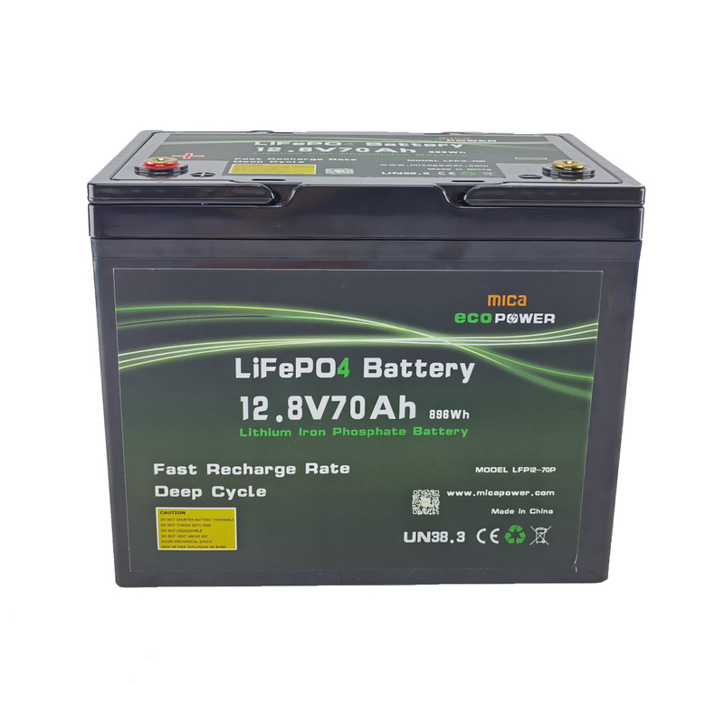 15 Years Life CE/Un38.3 12V 70ah Electric Scooter Agv Golf Cart LiFePO4 Battery Pack 12.8V 70ah