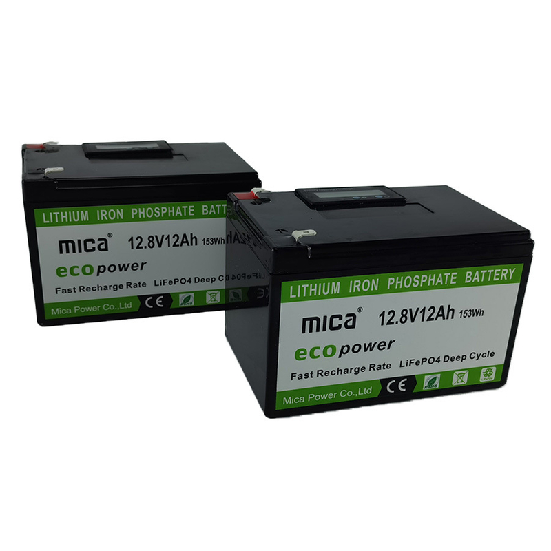 Grade a Battery 12V 12ah LiFePO4 Lithium Battery with LED for Solar Energy System Solar Light PV RV off on Grid Inverter Bluetooth Optional