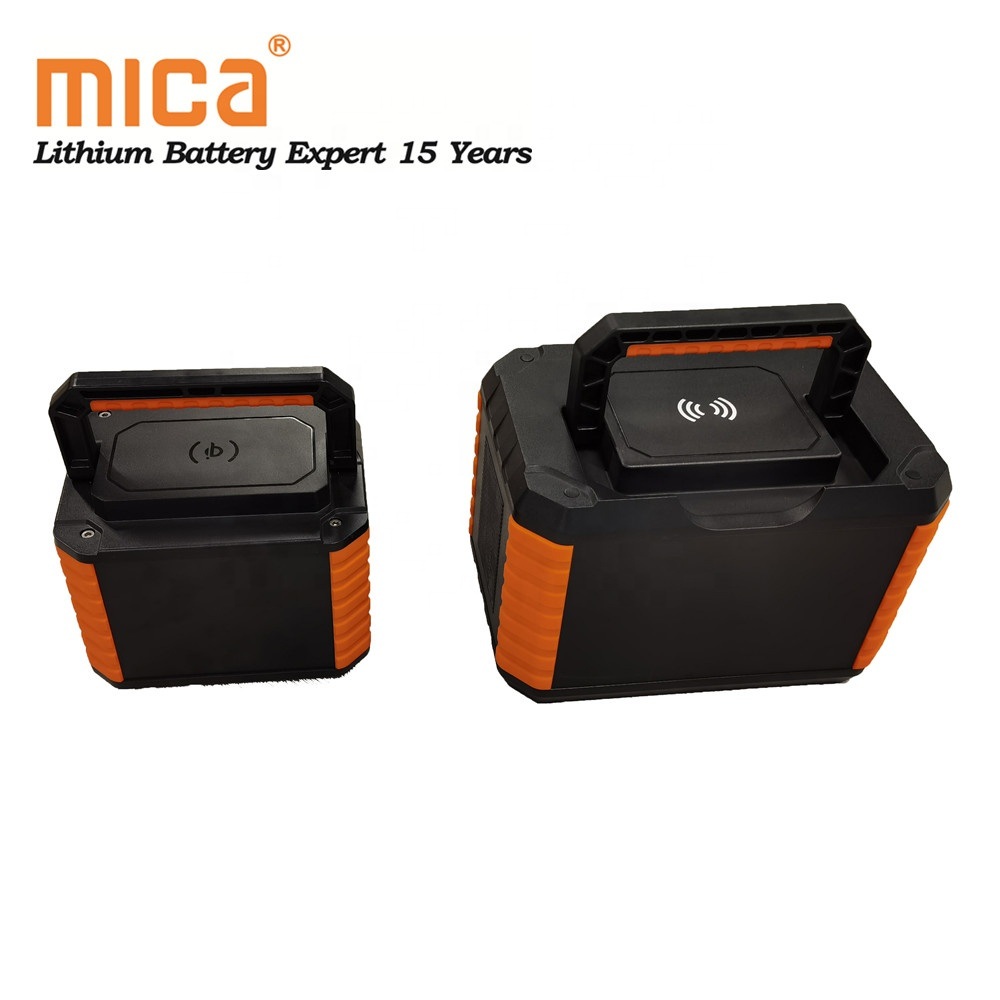 Portable Power Station 500W Generator 18650 Li-ion Battery Cell Wireless Charging AC Dual USB DC for Camping Travel Emergency