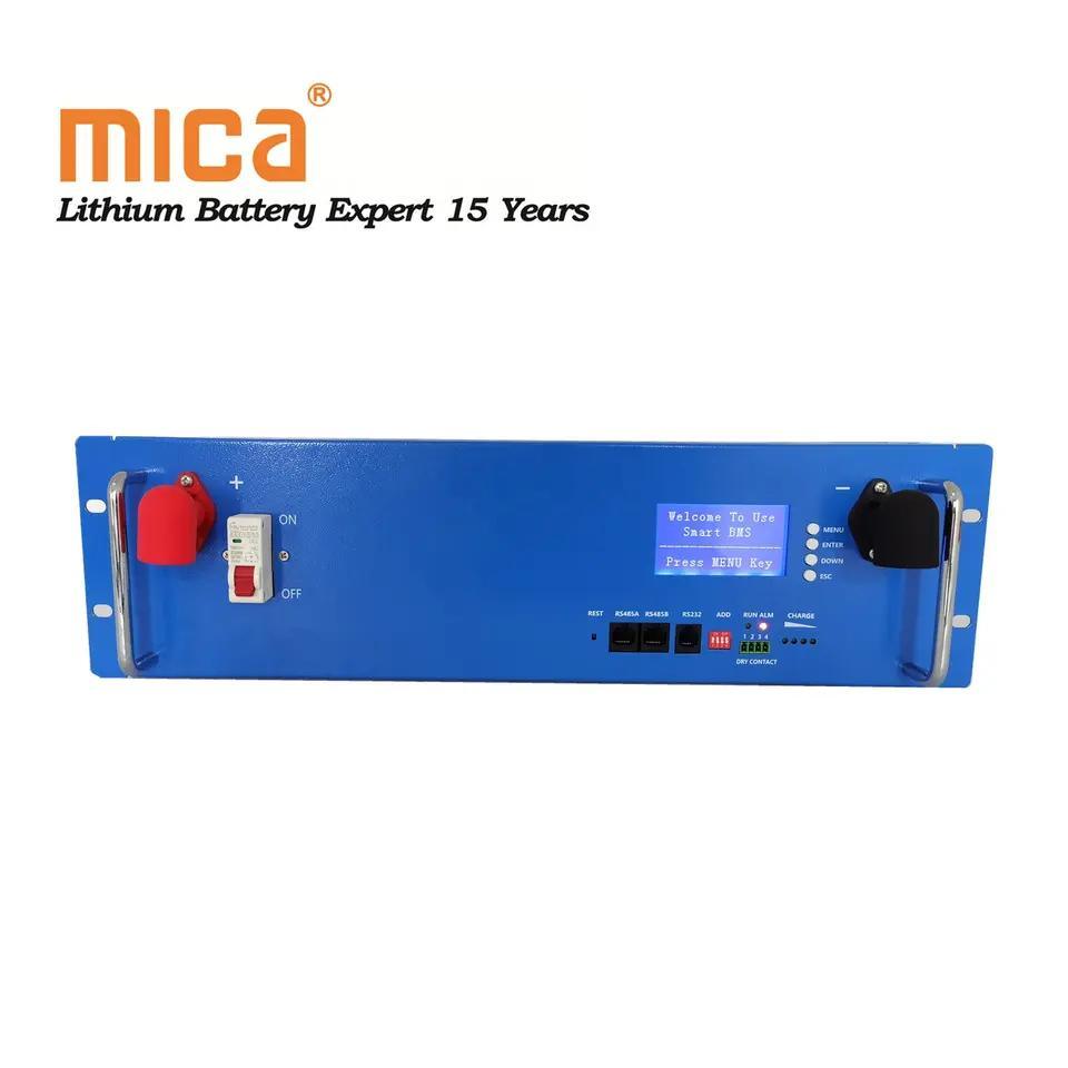Mica 48V 51.2V 100ah 150ah 5kwh 10kwh Lithium Phosphate Iron Battery for Solar Energy Storage System 48V 50ah