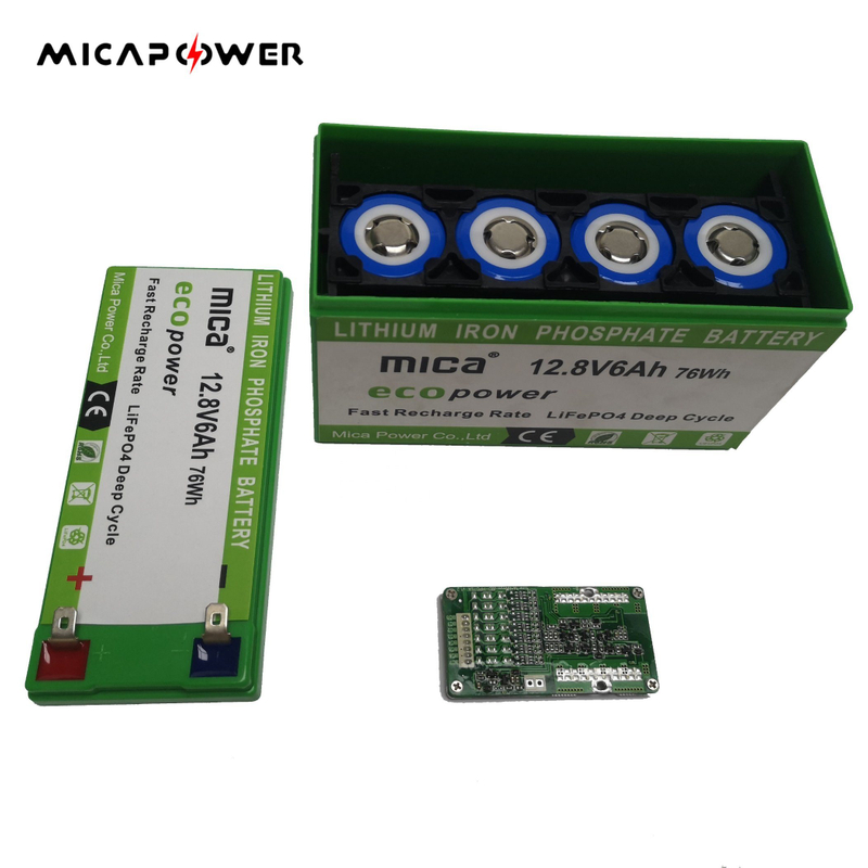 12V 12.8V Battery Pack 6ah Power Sports LiFePO4 Start Lithium Battery for Motorcycle/Speed Boat/ATV