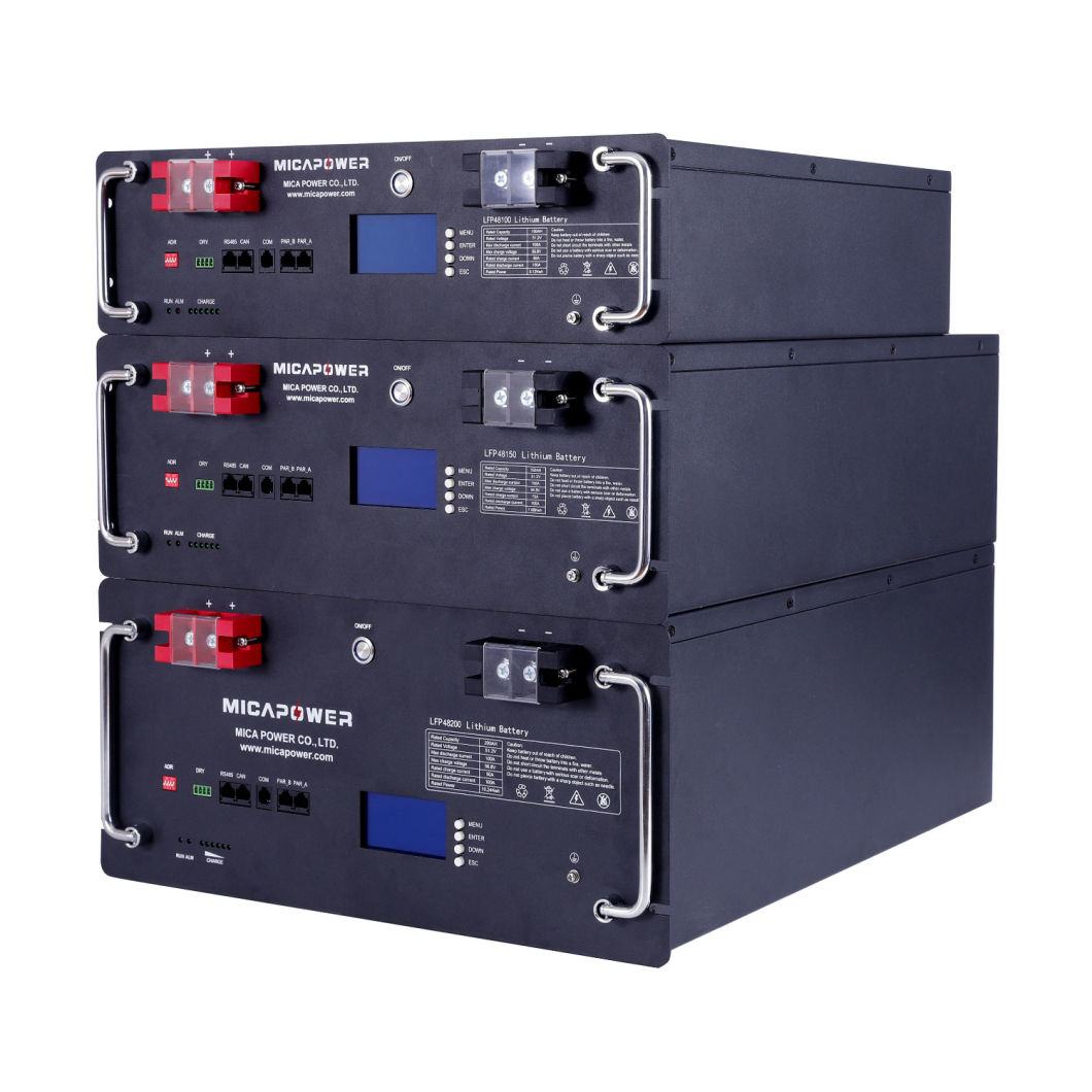 Mica 51.2V 100ah Lithium Ion Batteries Solar Energy Storage Battery Deep Cycle Solar Energy Storage