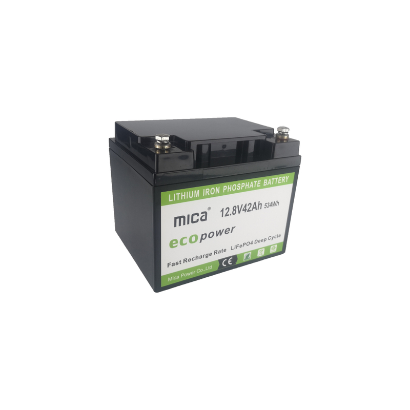 Deep Cycles Rechargeable Lithium Iron Phosphate Battery 12V 12.8V 42ah LFP LiFePO4 Battery Pack for Solar Monitor