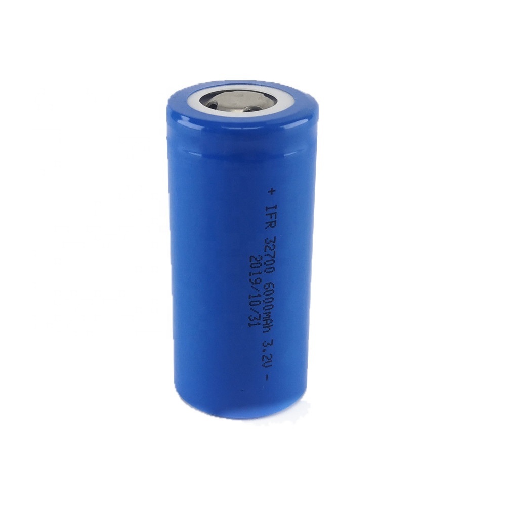 Factory Direct Cycle A Grade LFP 32700 3.2V 6000mAh 6ah LiFePO4 Battery Cell for Solar LED Light/Power Tools 3.7V 21700 Liion Battery