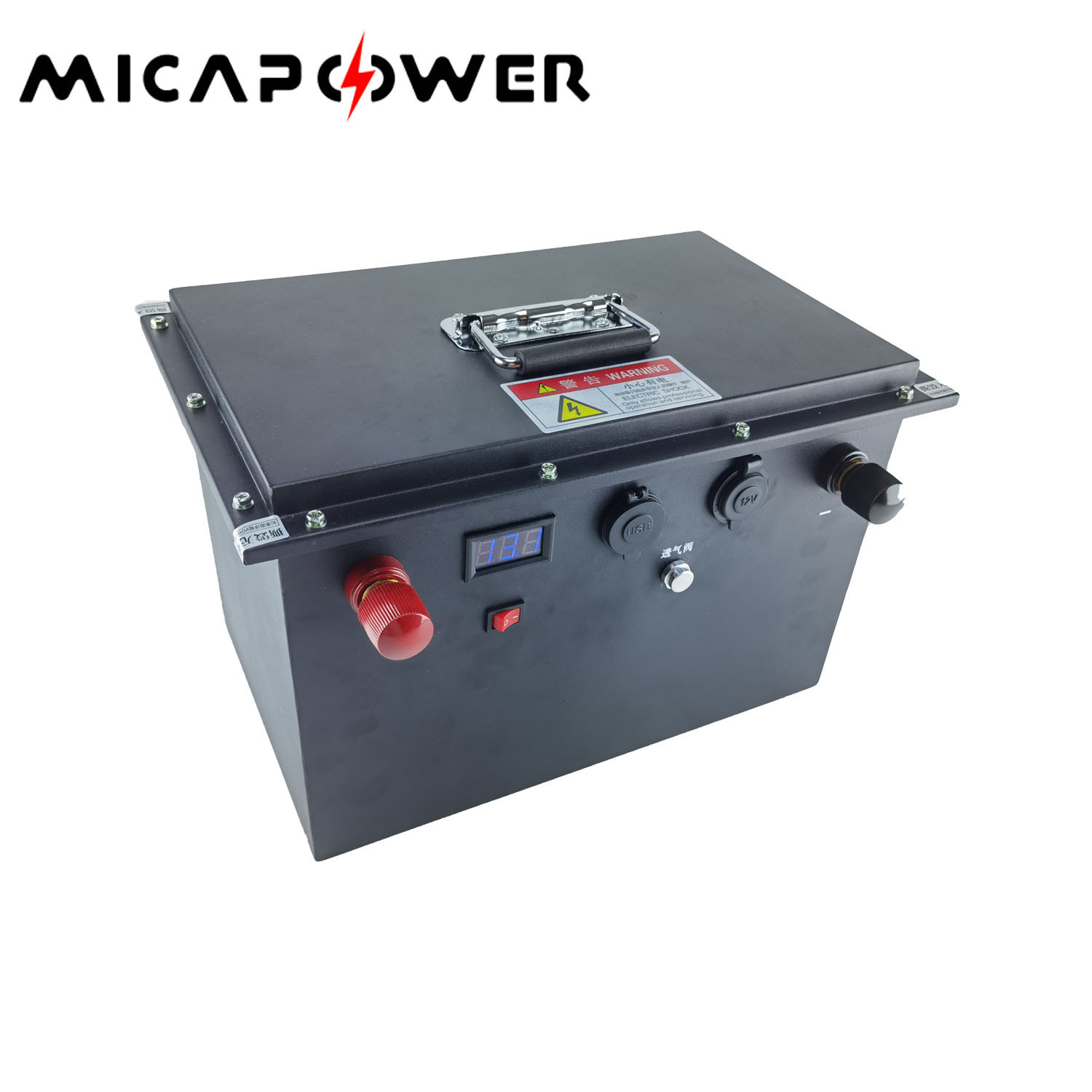 Mica 12V 12.8V 200ah Lithium-Ion Battery Pack Batterien Rechargeable LiFePO4 Battery for Golf Carts/Electric Vehicels/RV/Caravan/Ess