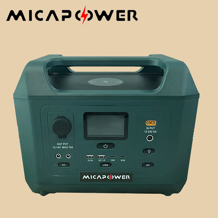 Wireless Charging 600W Portable Power Station with Solar Panel for Emergency Energy Storage
