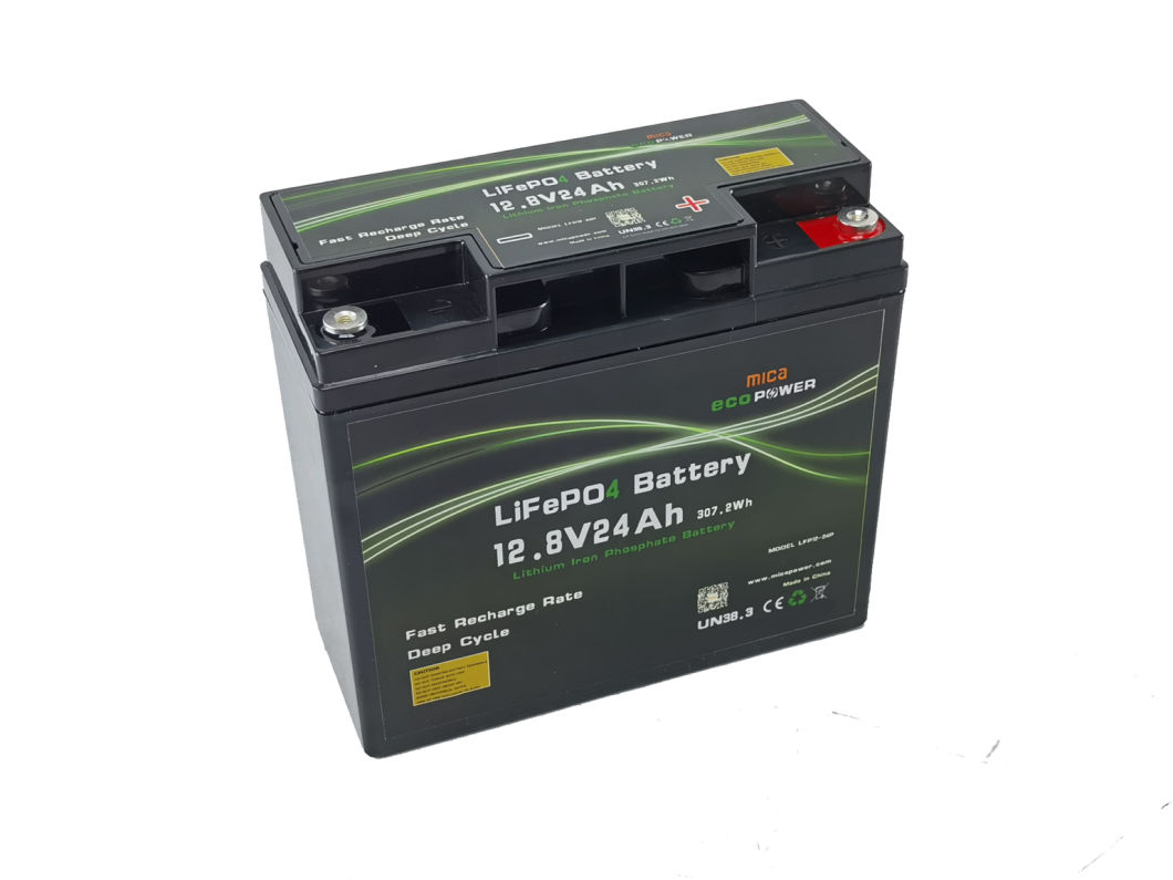 Mica Lithium Battery LFP 12V 12.8V 24ah 25ah 30ah 35ah 40ah 50ah LiFePO4 Pack for Solar Engergy Storage/RV/Golf Cart/Campers/Folklift