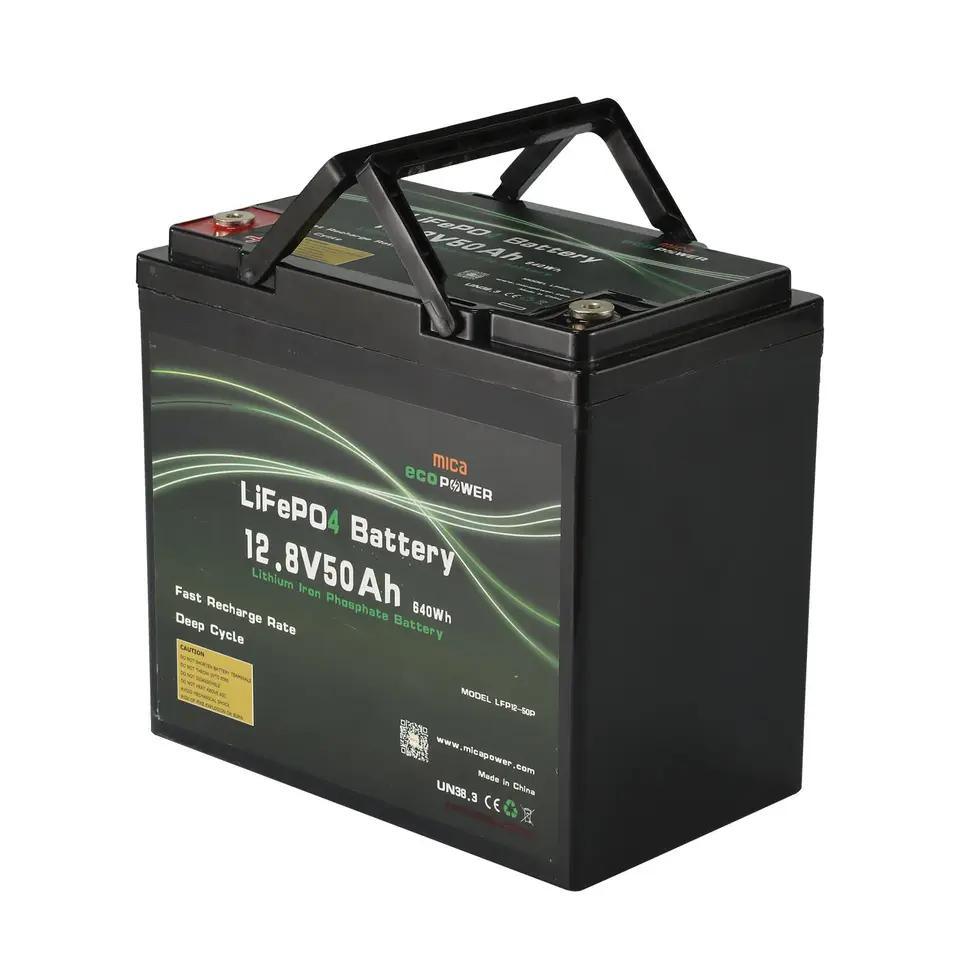 15years Factory 4000 Cycles 12.8V LiFePO4 Deep Cycle 12V 50ah 18650 Battery Rechargeable Lithium Ion 12V Battery
