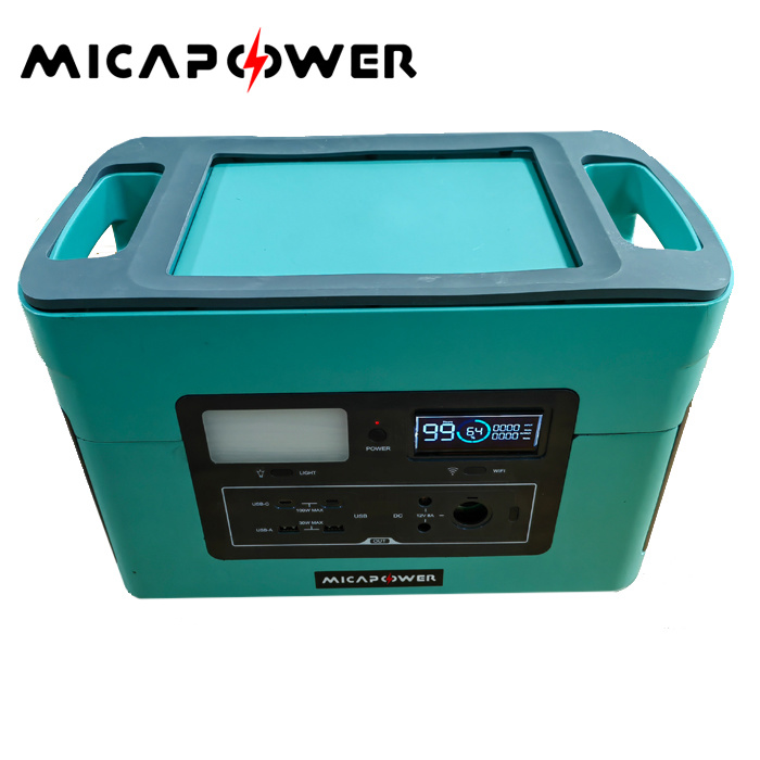 Lithium 1000W Portable Solar Station Emergency Power Backup with CE/Un38.3 Certification