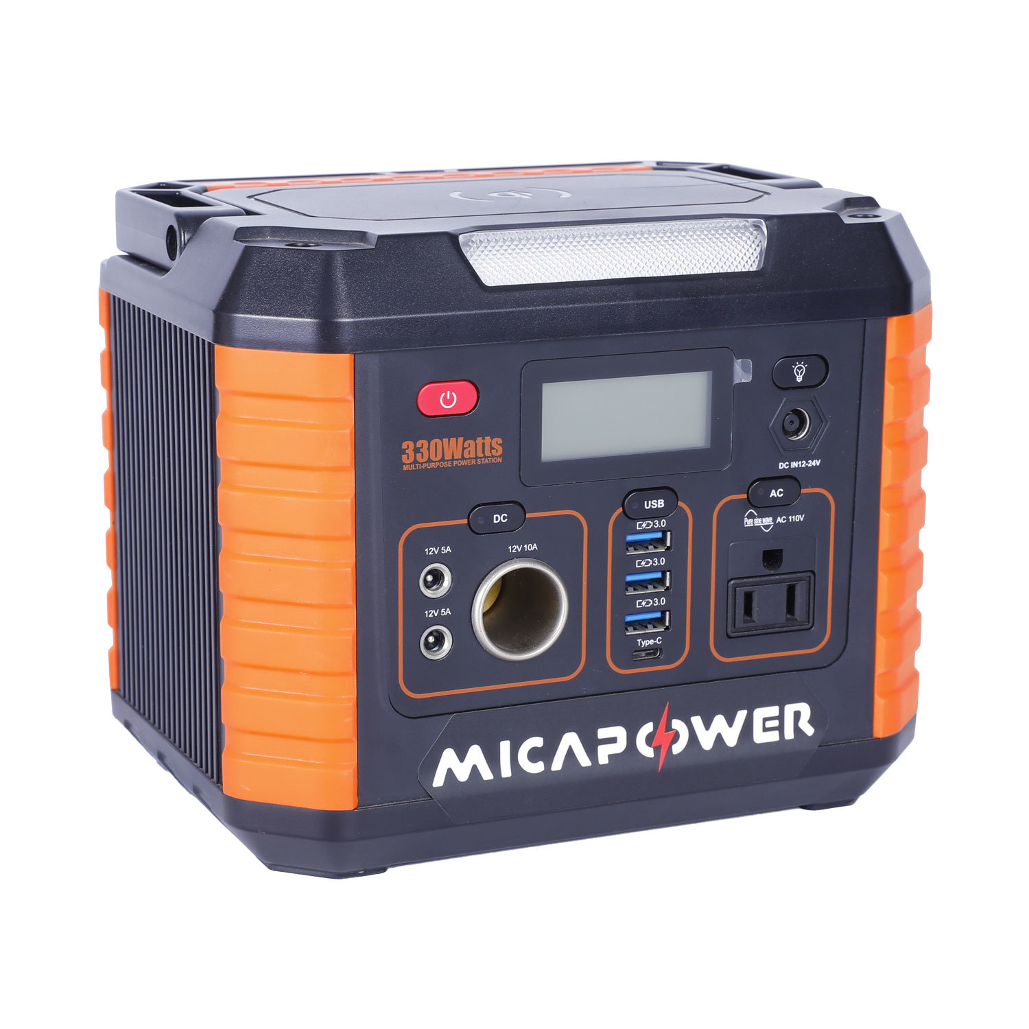 Mica Solar Panel Station Lithium Outdoor 110V/220V 300W 330W Portable Power Generator Backup Battery Power Station