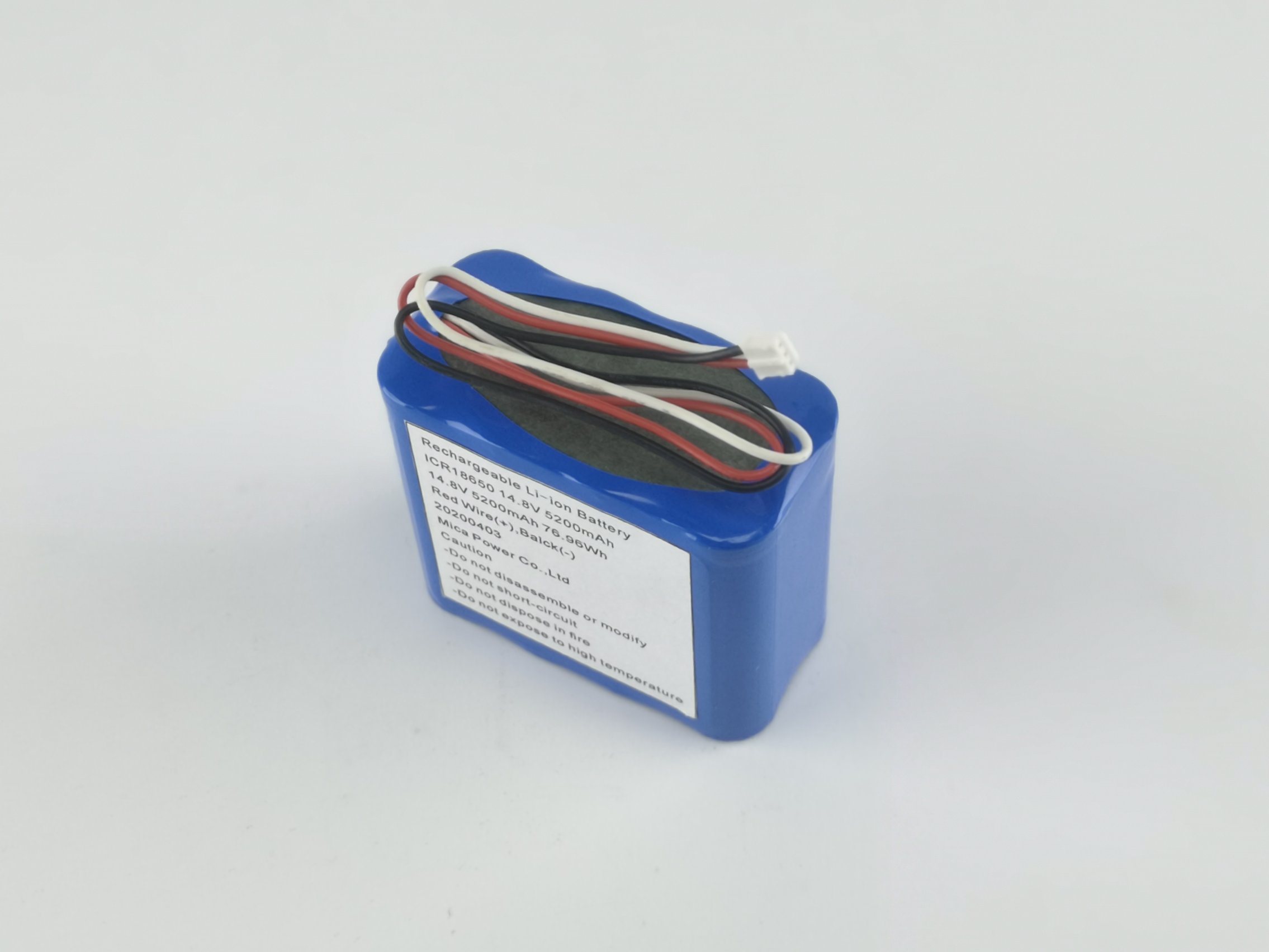 18650 4s2p Lithium Li-ion Rechargeable Battery Pack 14.8V 5200mAh LiFePO4 Battery