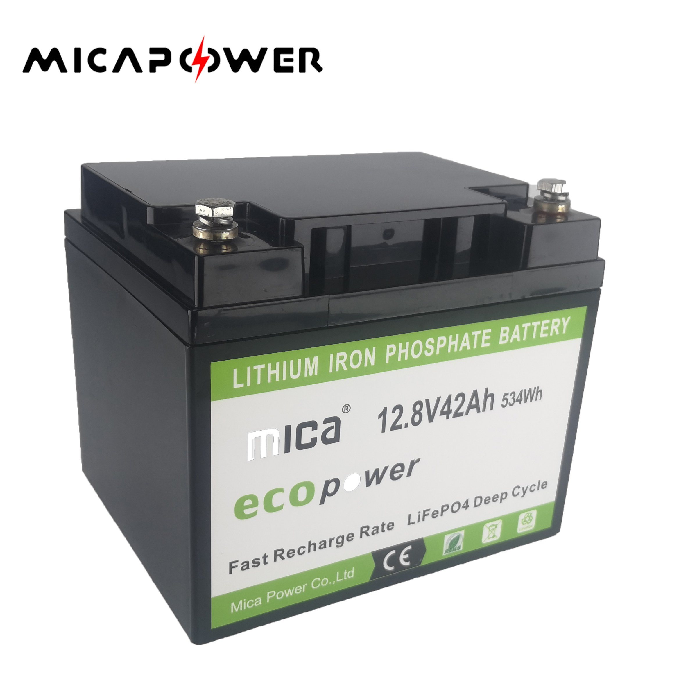 LiFePO4 12V 12.8V 20ah 25ah 30ah 40ah 50ah Lithium Batteries 12V 42ah Battery OEM for Lead Acid Battery Replacement
