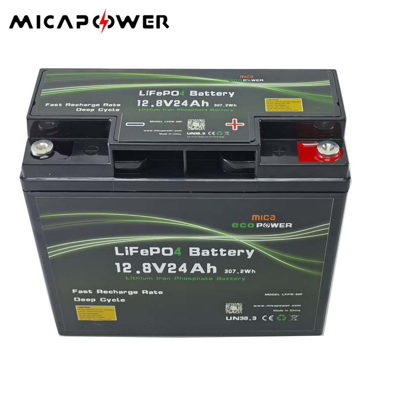 Mica 12V 12.8V 17ah 18ah 20ah 24ah 30ah Batterypack LiFePO4 Start Batteries for Car/Automobile/Truck Sports/Racing