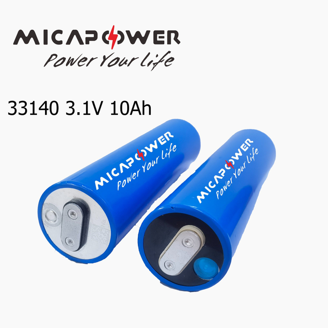 Cylindrical 33140 3.2V 10ah 16c High Power Electric Car Start Battery Cells 12V 10ah Storage Battery
