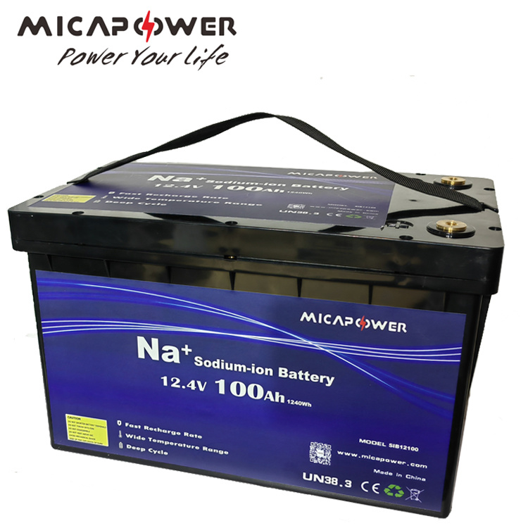 12V 100ah Sodium Ion Cranking Starting Battery Deep Cycle 100ah 12.4V Sodium-Ion Batteries for Solar System Electric Vehicle Auto Starting with Grade a Sib Cell