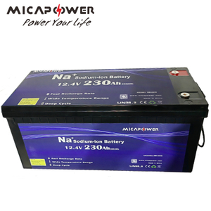 Mica 12V 230ah Sodium-Ion Battery 4000+ Deep Cycle Rechargeable Battery for Solar Systems Camper Power Electric Golf Car