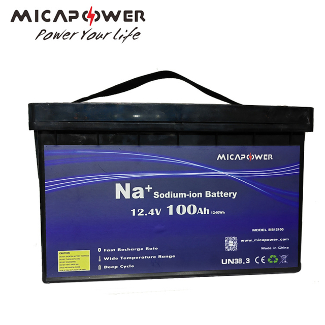 Mica New Sodium-Ion-Battery Solar Energy Storage System Na-Ion BMS 12V 100ah Natrium Ionen Batterie 12 Volt 100ah Sodium Ion Batteries