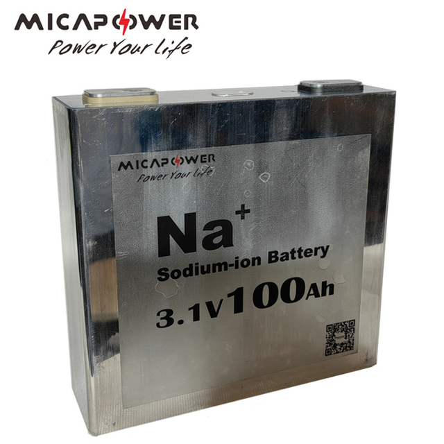 Mica Grade a Solar Na Ion Battery 3.1V 100ah Prismatic Sodium Ion Battery for Energy Storage