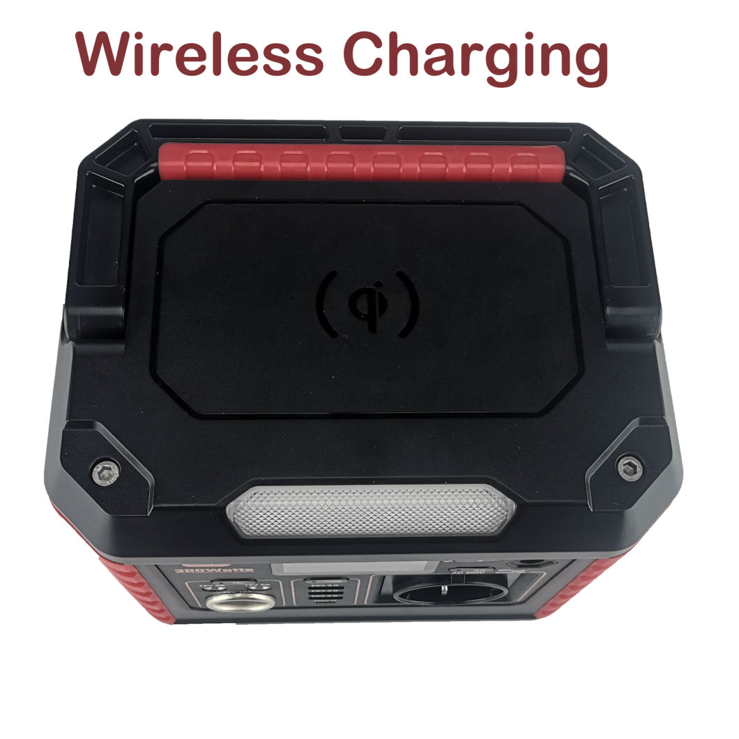 Wireless Charging 330W 78000mAh Portable Power Station with LCD Display AC DC USB Type C for Camping Outdoor Emergency Travel