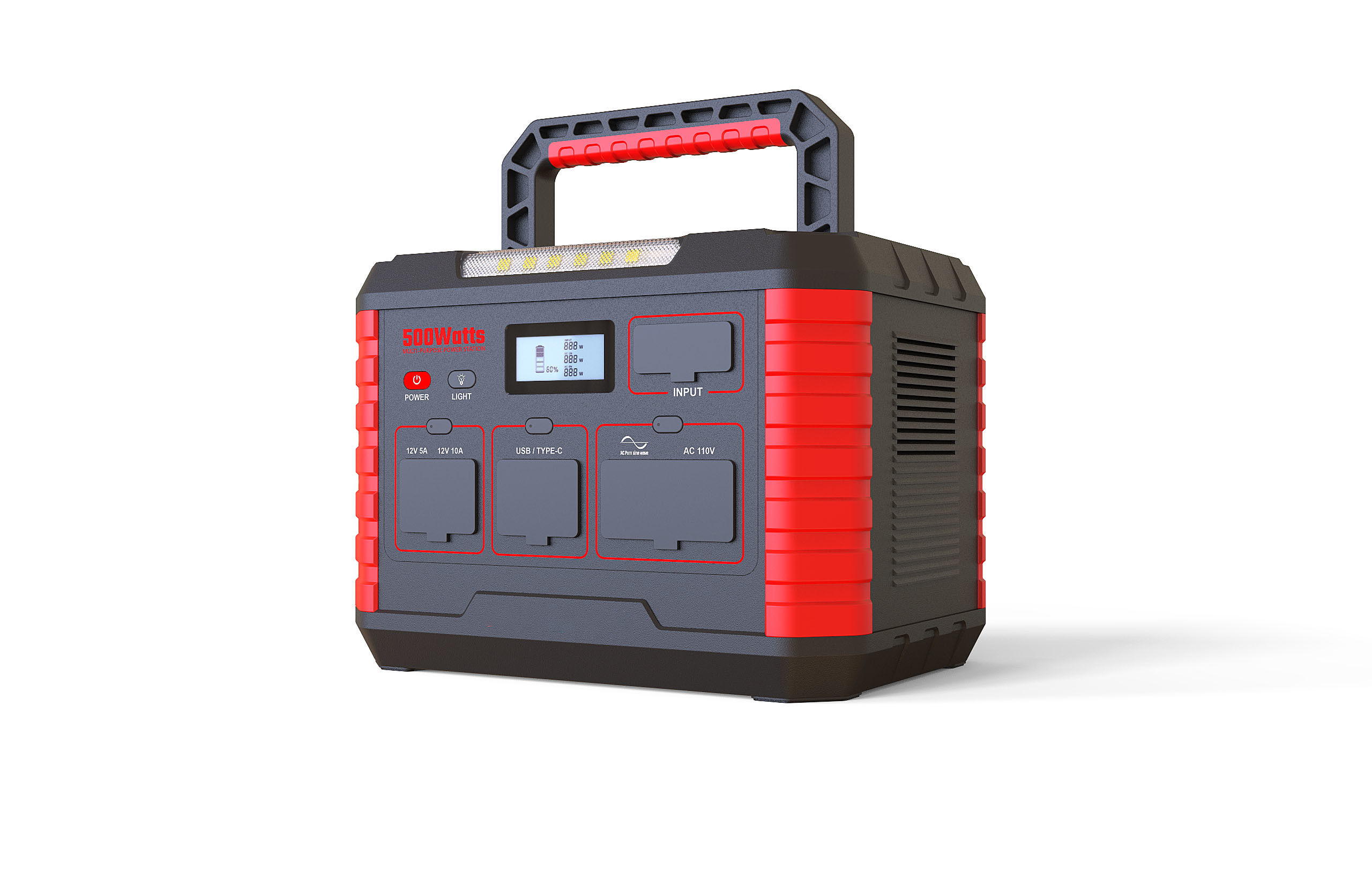 Customized 300W 500W 135000mAh Rechargeable Portable Power Station Generator AC/DC Output for Outdoor and Home Life