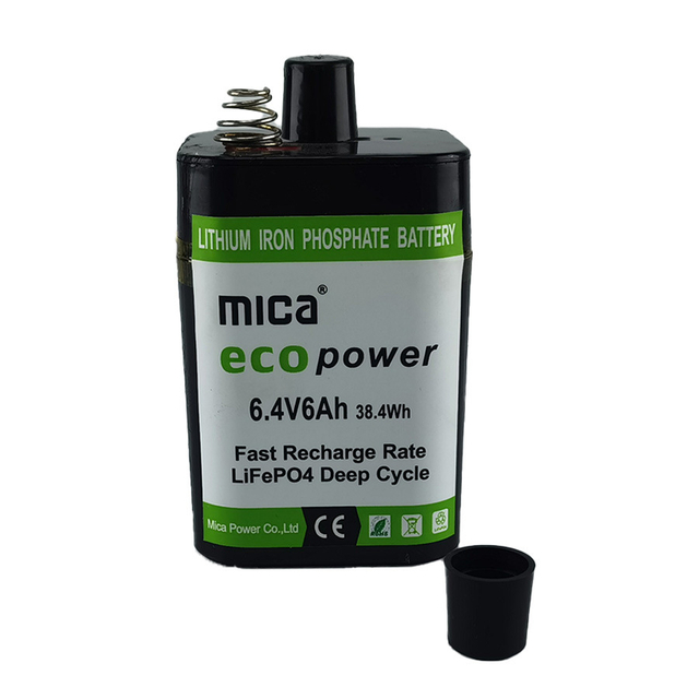 6.4V LiFePO4 Battery Pack 6ah 6.4 Volt Lithium Battery for Road Safety Warning Lamp Floating Lantern Solar Energy