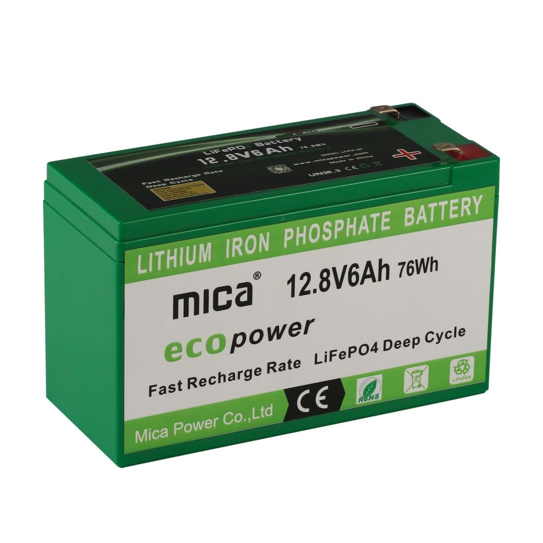 ISO9001 UL Factory 12V 6ah Electric Toys Robot Alarm System Scooter Sprayer 32700 12.8V LiFePO4 Lithium Battery Pack
