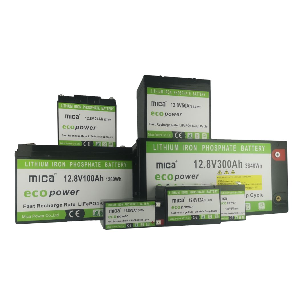 Deep Cycle 12V/12.8V Voltage 100ah Capacity Lithium Iron Phosphate Battery LiFePO4 Lithium Ferro Phosphate Battery with LCD Display