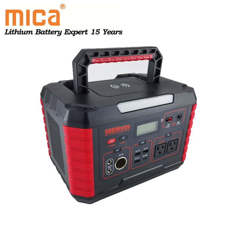 110V AC Lithium Battery 500W Portable UPS Uninterruptible Power Supply
