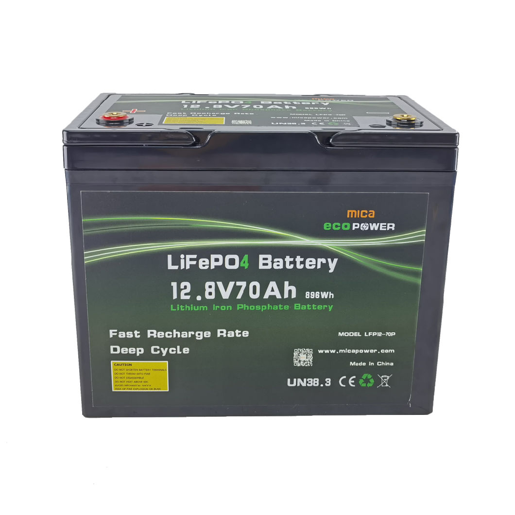 15 Years Life CE/Un38.3 12V 70ah Electric Scooter Agv Golf Cart LiFePO4 Battery Pack 12.8V 70ah