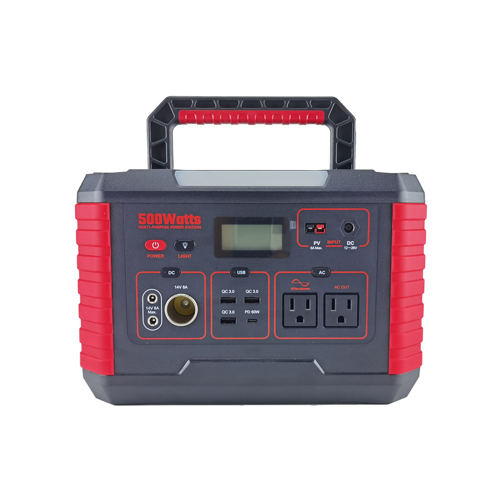 500W Big Capacity Power Storage Outdoor Using Power Station with LED Light