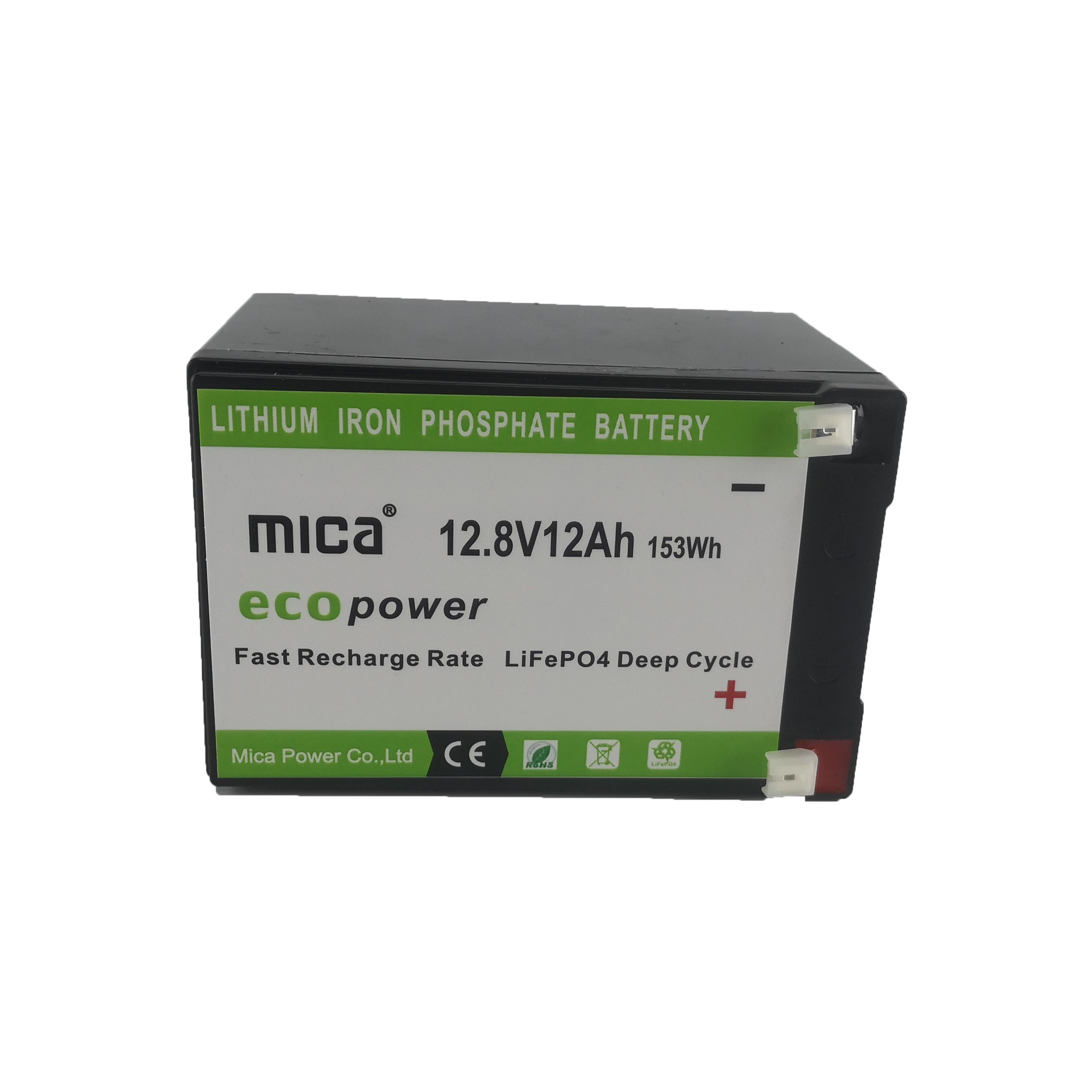 Factory Directly Supply High Quality 12.8V/12V 12ah Long Cycle LiFePO4 Battery Rechargeable with BMS for Solar Energy System Household Appliance