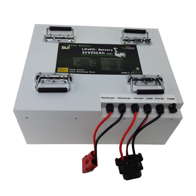 5000 Cycles CE Un38.3 LiFePO4 Battery High Energy Density 24V 200ah Trolley Tractor Agv Forklift Lithium Battery Pack