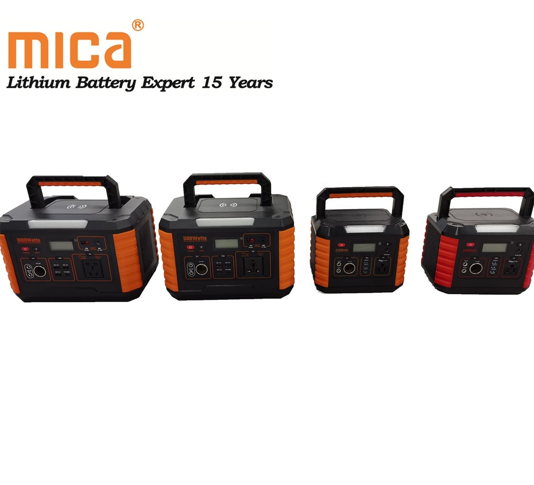 Portable Power Station 500W Generator 18650 Li-ion Battery Cell Wireless Charging AC Dual USB DC for Camping Travel Emergency