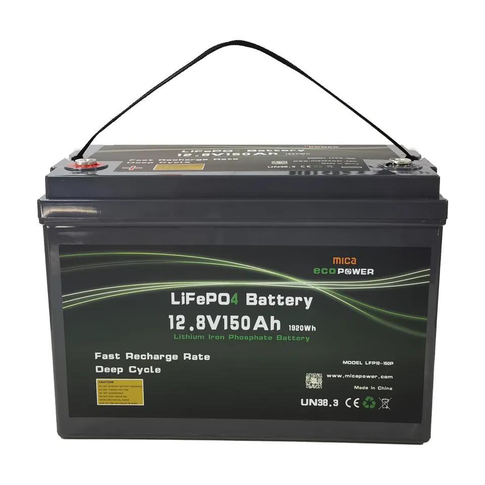 Factory Deep Cycle 12V 30ah 50ah 12.8V 100ah/150ah RV LiFePO4 Lithium Battery Pack for Solar System/Motorhome/Caravan/Camper
