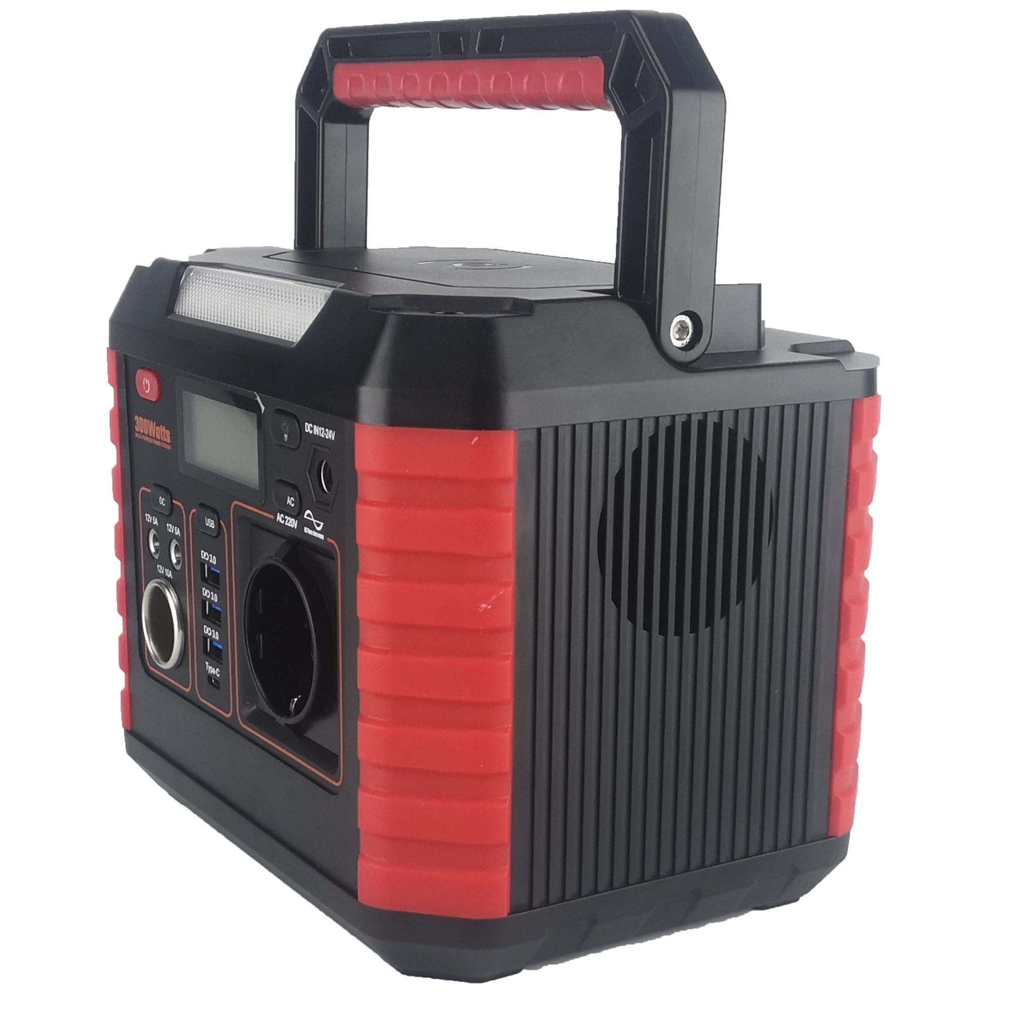 300W Portable Solar Energy System Solar Generator Power Station for Camping, Self-Driving Car Jump with Li-Battery Solar Inverter Energy Storage Battery Outdoor