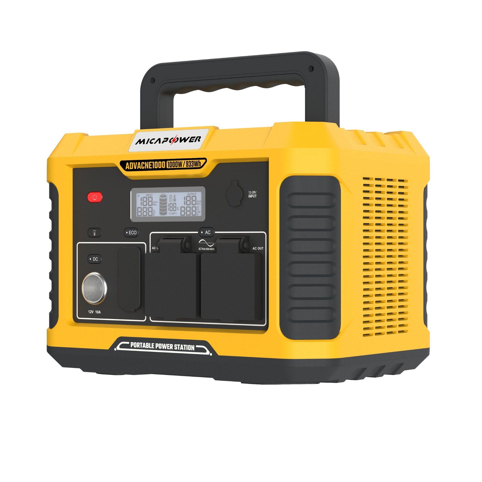 Advance1000 Mika-Portable Power Bank Power Station Outdoor Rechargeable Emergency Power Station LiFePO4 Lithium Battery Bank